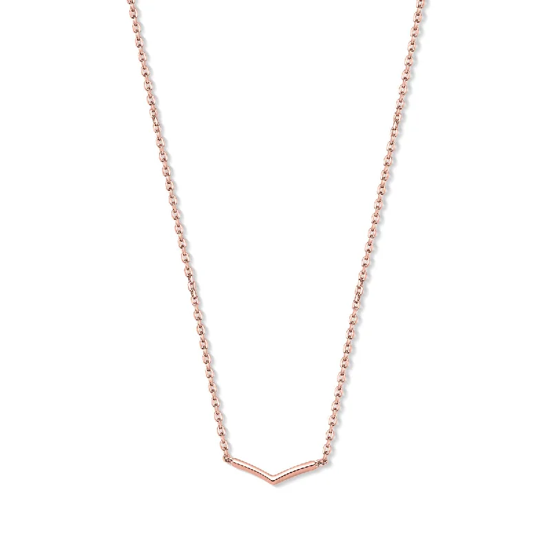 Ladies pearl necklaces-The Britney - Rose Gold