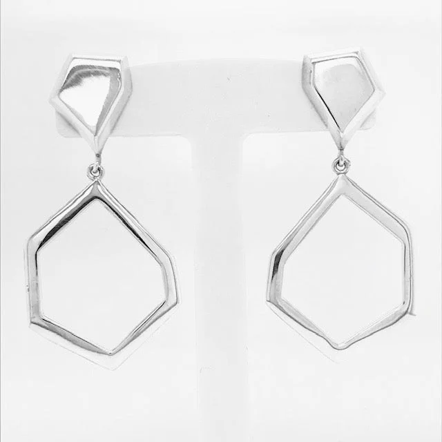 Ladies large dangle earrings-Prism Drop Earring