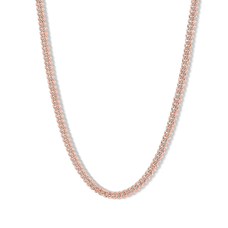 Ladies yellow gold necklaces-The Celeste - Rose Gold