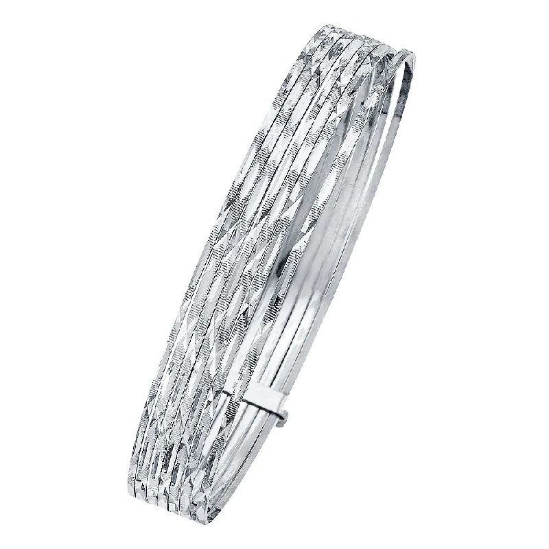 14K WHITE GOLD 7DAYS BANGLE