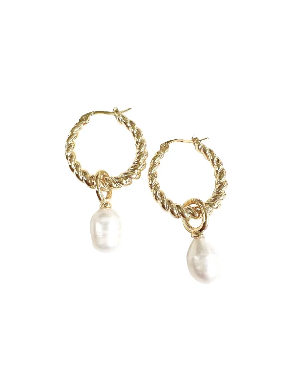 Ladies fancy gold earrings-Megan Earring