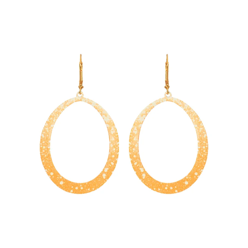 Ladies crescent earrings-Little Yellow Meli Earrings