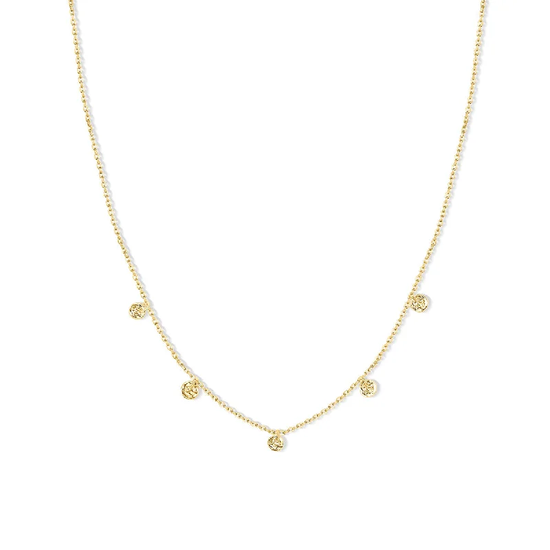 Ladies chunky necklaces-The Serene - Gold