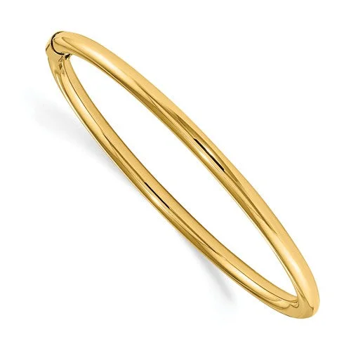 14k Yellow Gold Polished Slip On Baby Bangle