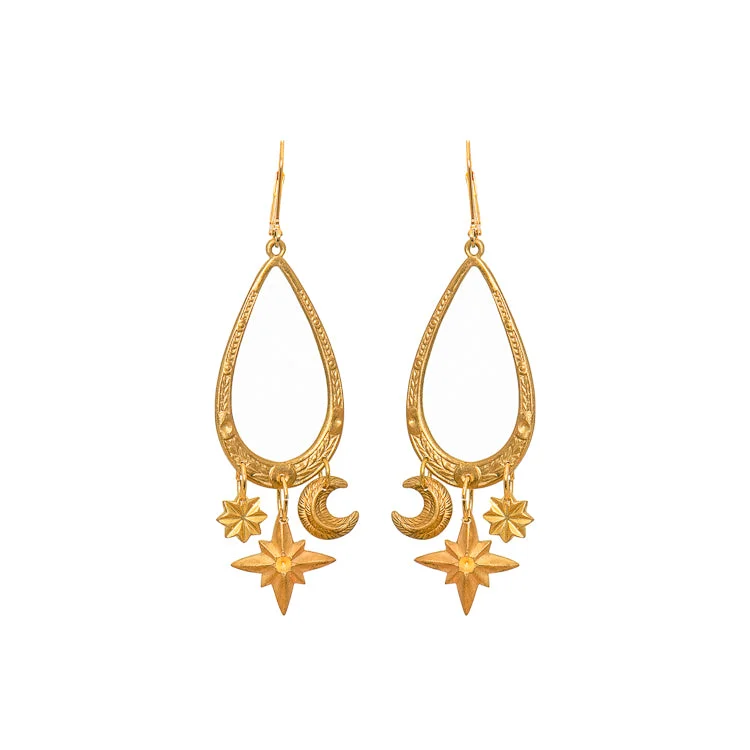 Ladies vintage diamond earrings-Navigator Earrings