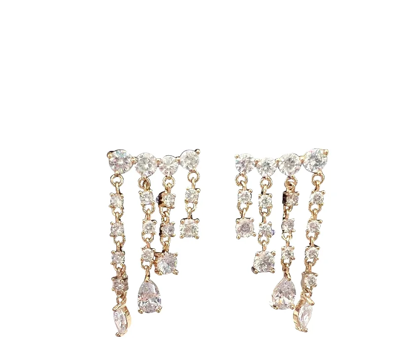 Ladies small hoop earrings-Adriana Earring