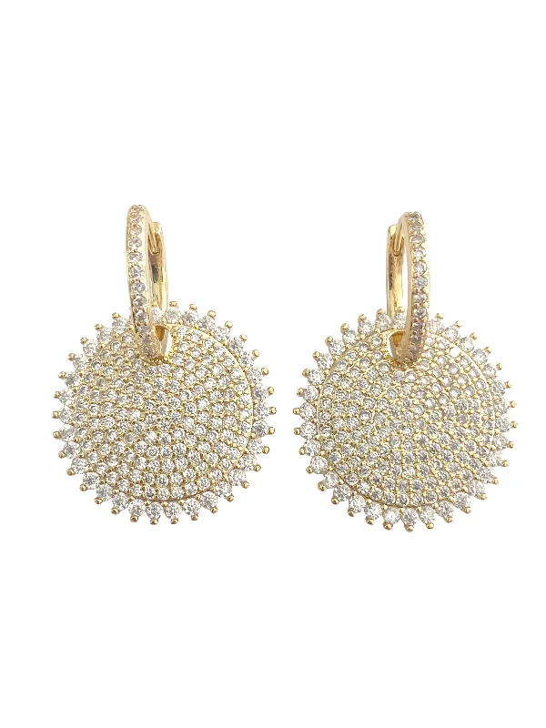 Ladies diamond drop earrings-Juno Earrings