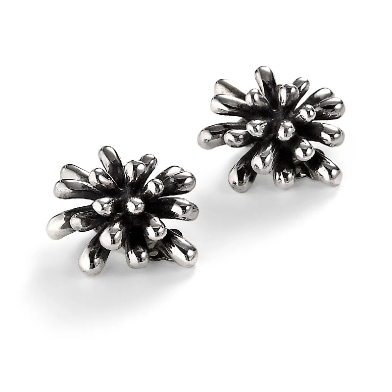 Ladies silver drop earrings-Fireworks Earrings