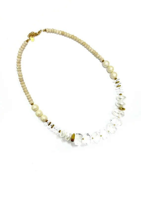 Ladies twisted pearl necklaces-Lonnie