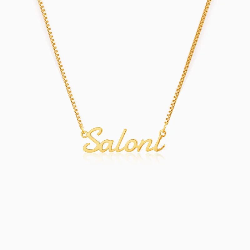 Ladies twisted necklaces-Personalised Golden Regalia Pendant