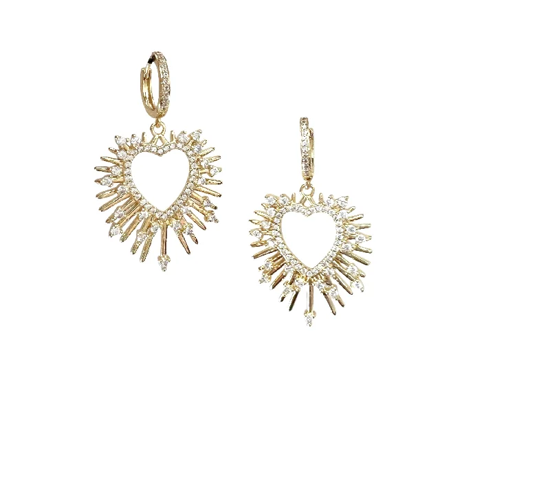 Ladies silver chandelier earrings-Elodie Earring