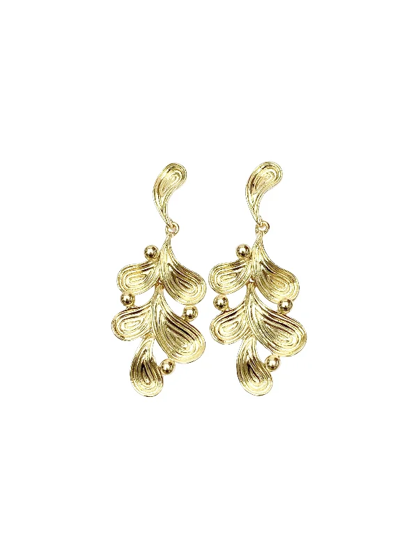 Ladies pearl stud earrings-Aurora Earring