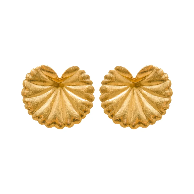 Ladies chic earrings-Gold Saori Single Earrings