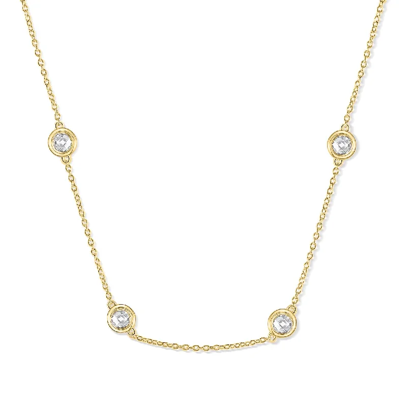 Ladies bar necklaces-The Kali - Gold