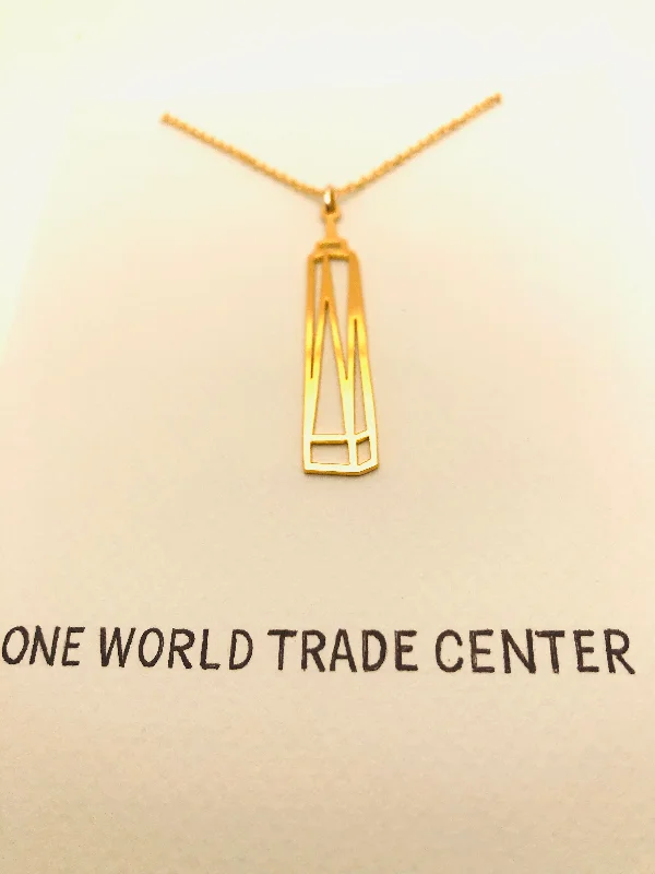 Ladies chain necklaces-One World Trade Center Necklace