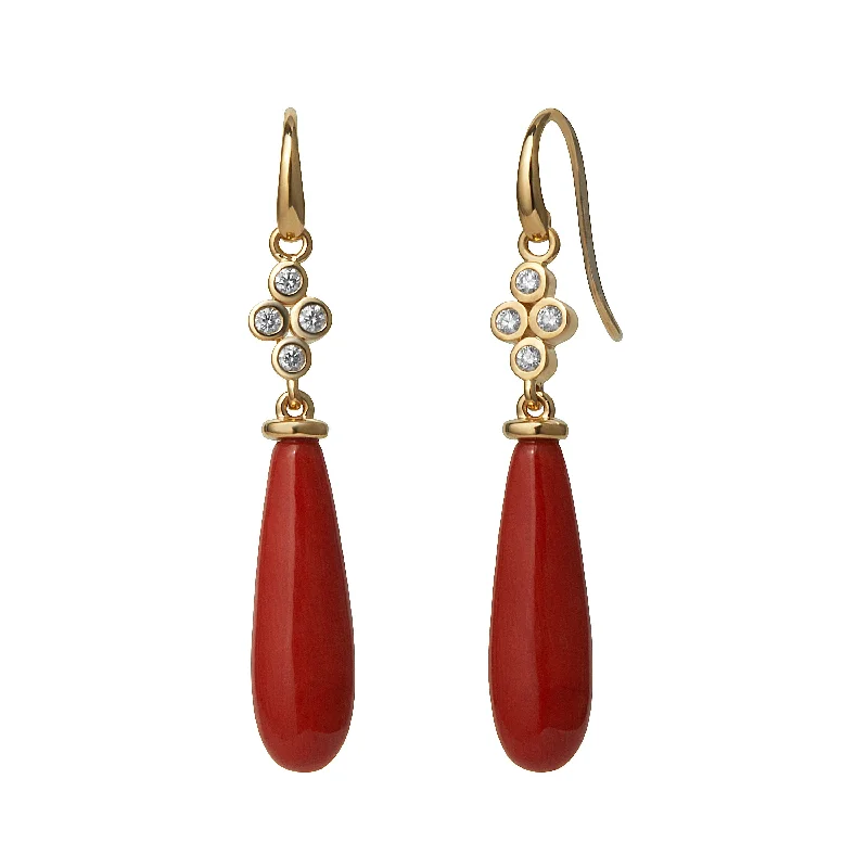 Ladies fancy earrings-Long Drop Earrings