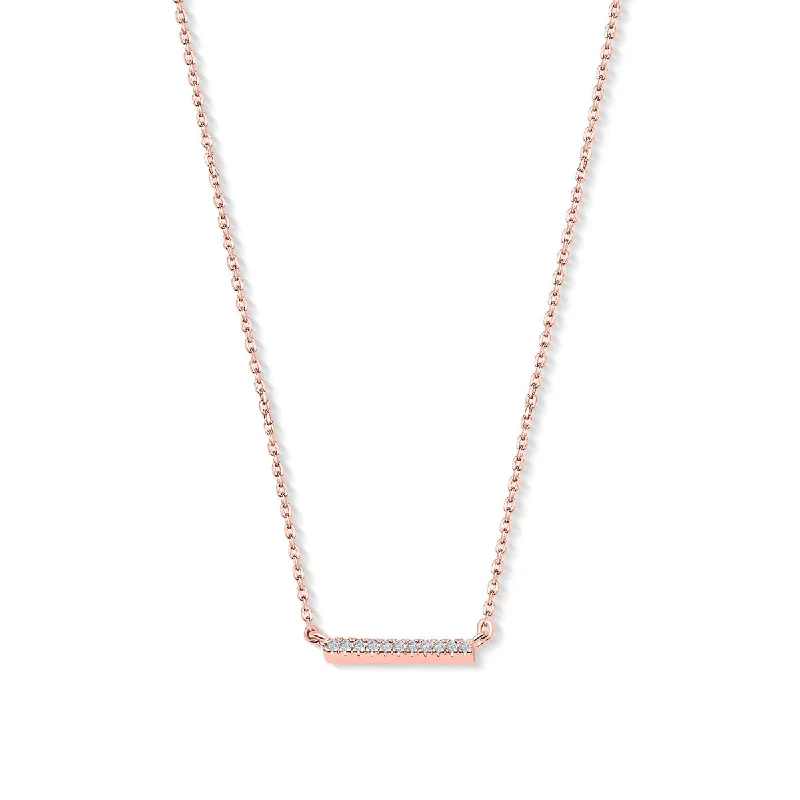 Ladies ruby necklaces-The Paisley - Rose Gold