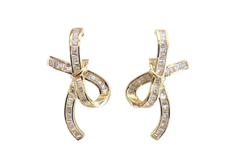 Ladies gold earrings-Bradford Earring