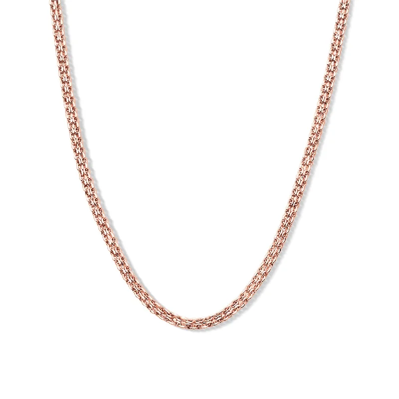 Ladies rose gold necklaces-The Naomi - Rose Gold