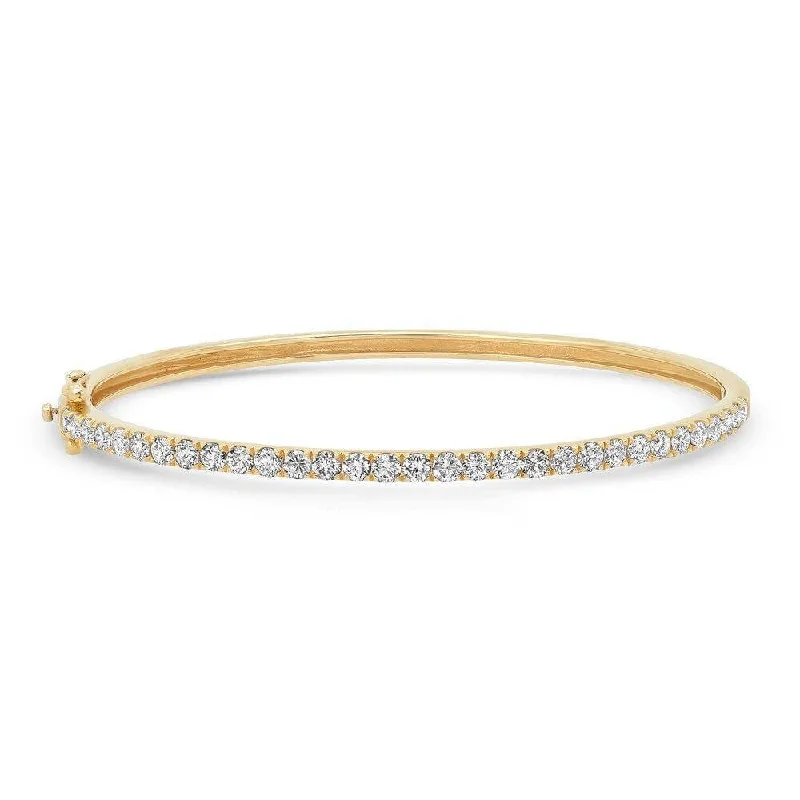 BRILLIANT DIAMOND BANGLE, GOLD