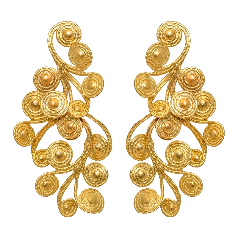 Ladies heart-shaped earrings-Leiria Earrings