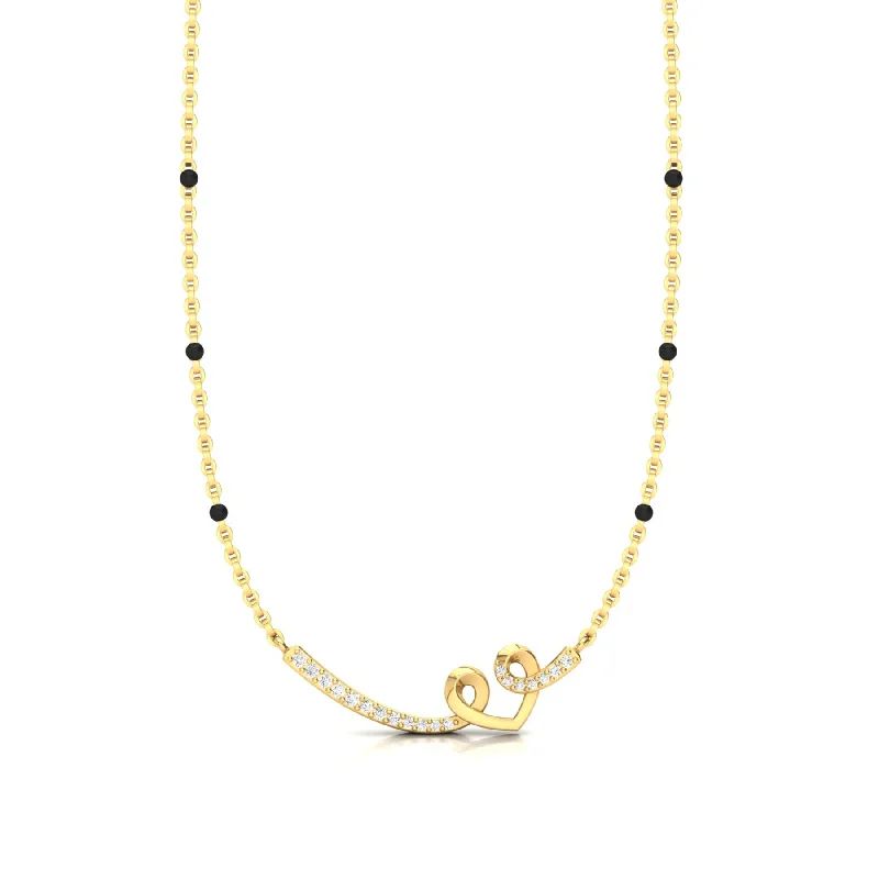 Ladies infinity symbol necklaces-Love Unseen Gold Necklace with Lab Grown Diamonds