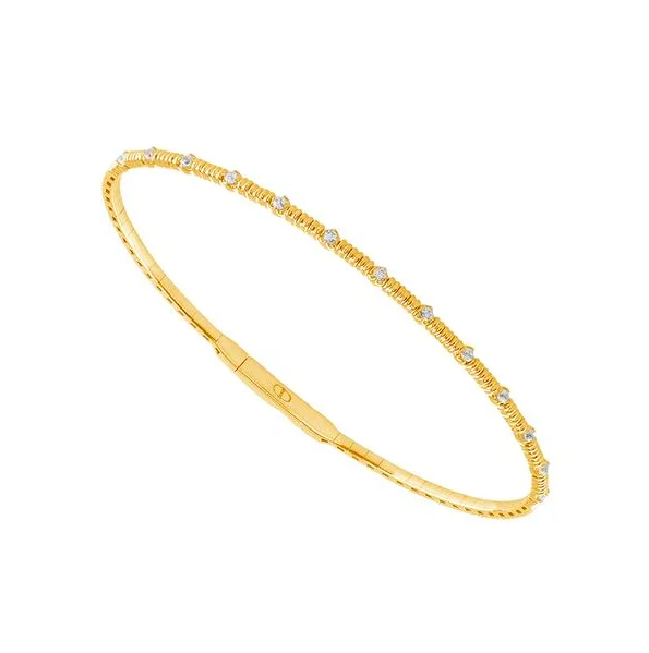 Yellow Gold 1/5CTW Fashion Diamond Flexi Bangle