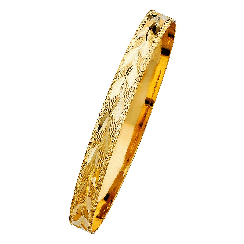 14K SOLID BANGLE