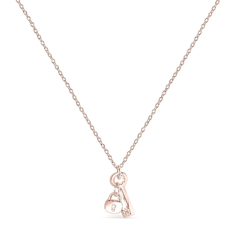 Ladies emerald necklaces-The Affinity - Rose Gold