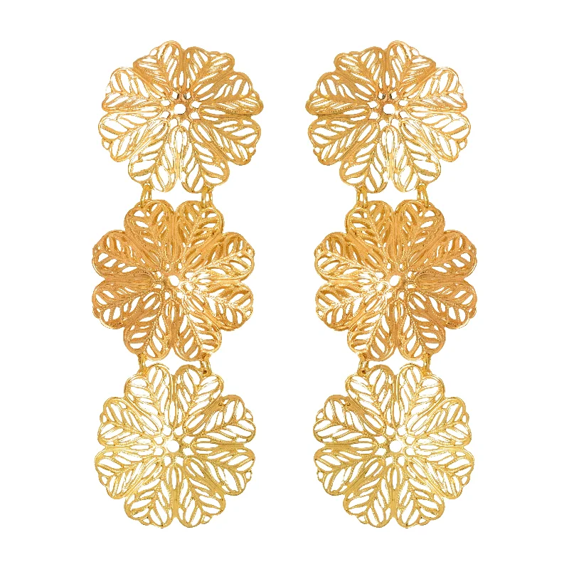 Ladies oval earrings-Florentine Earrings