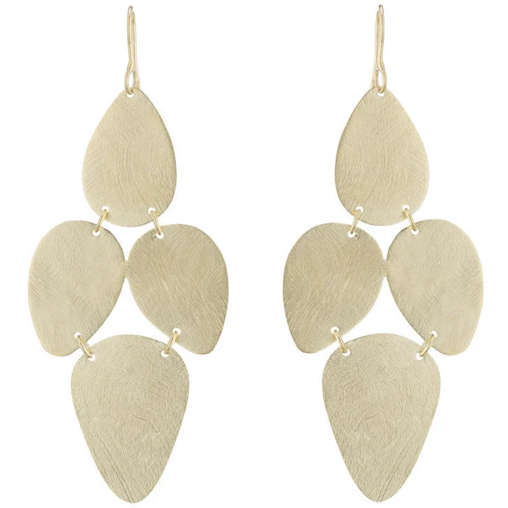 Ladies geometric drop earrings-Fonda Drops