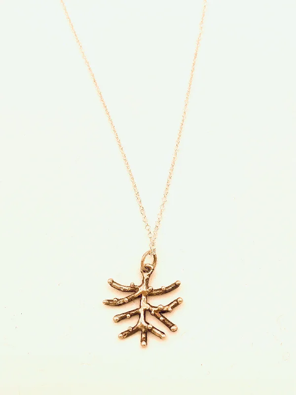 Ladies chandelier necklaces-Little Tree Sterling Necklace