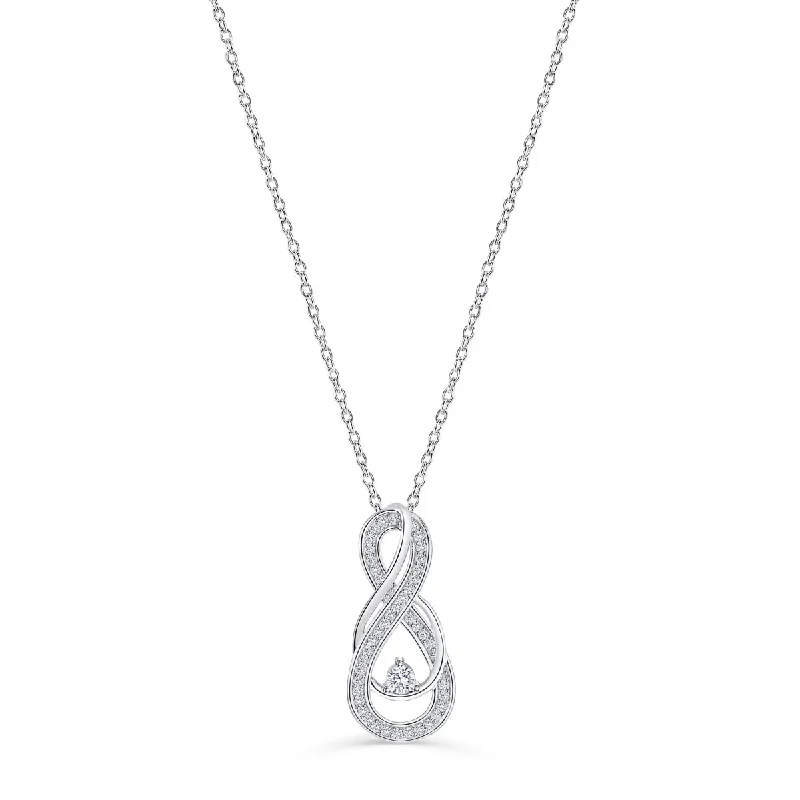 Ladies silver necklaces-The Celine