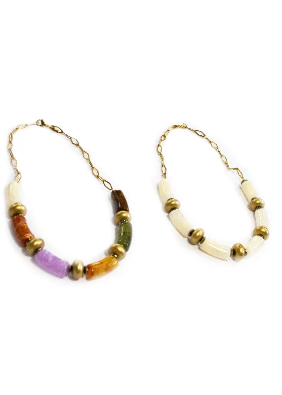 Ladies layered gemstone necklaces-Lexington