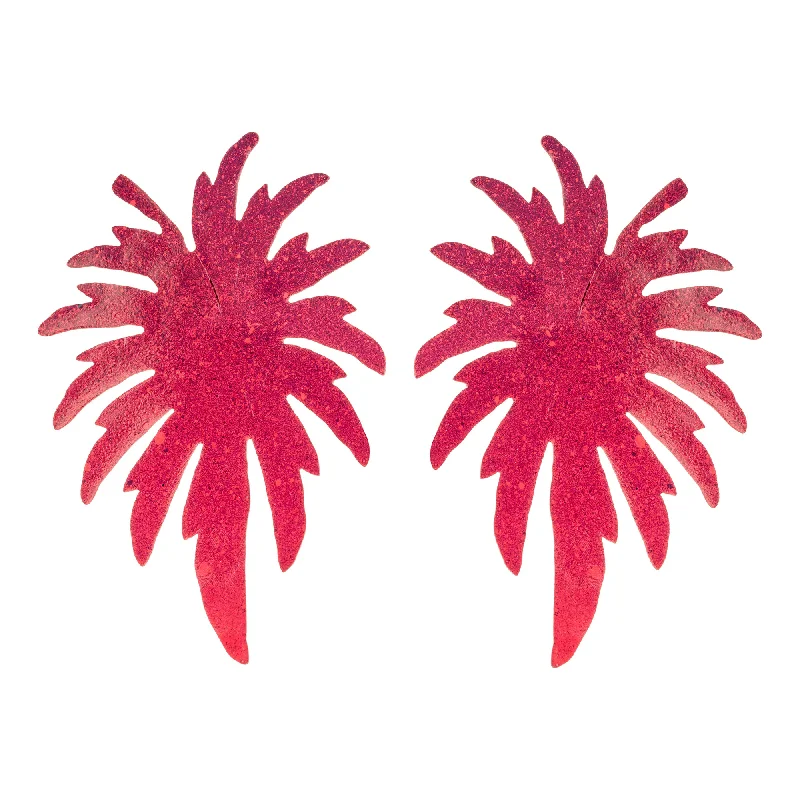 Ladies stud earrings-Sunset Palm Earrings