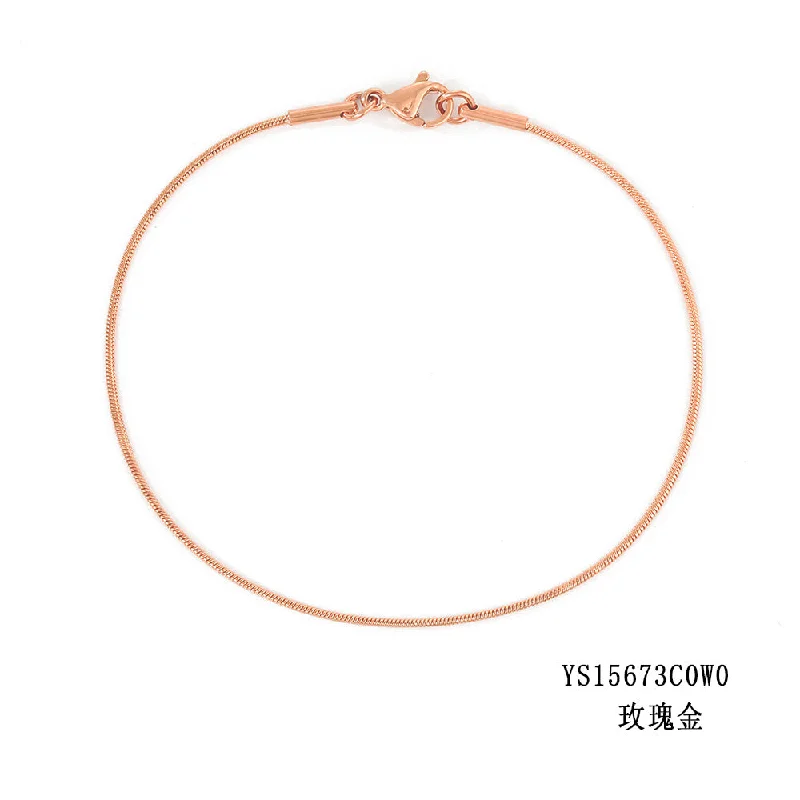 1mm Rose Gold-18cm-15673