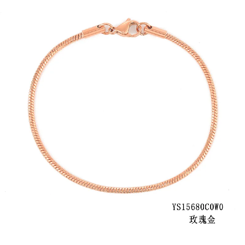 2mm Rose Gold-19cm-15680