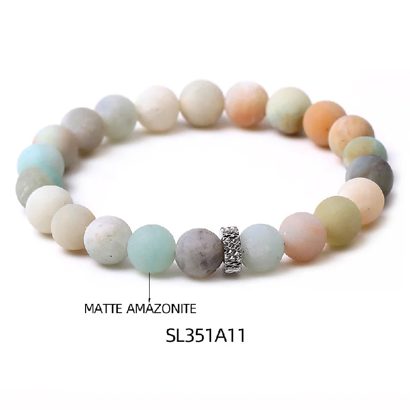 Sl351a11 Frosted Amazon Bracelet