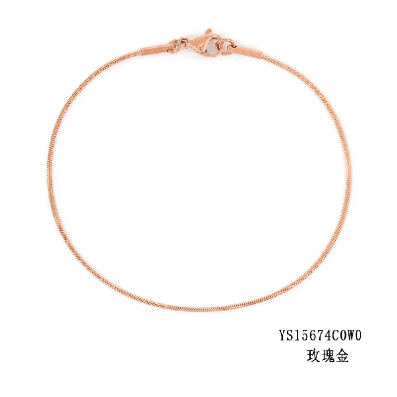 1mm Rose Gold-19cm-15674