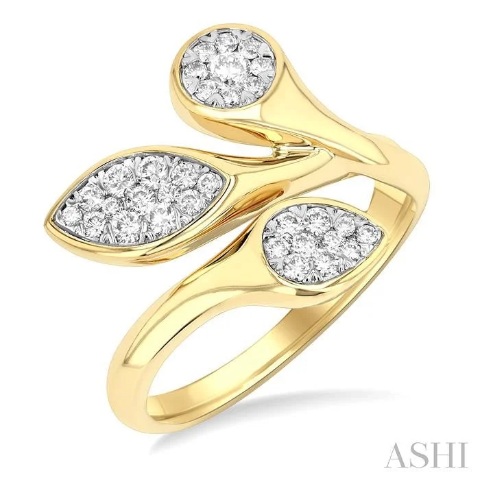 Ladies minimalist rings-MIXED SHAPE LOVEBRIGHT DIAMOND FASHION RING