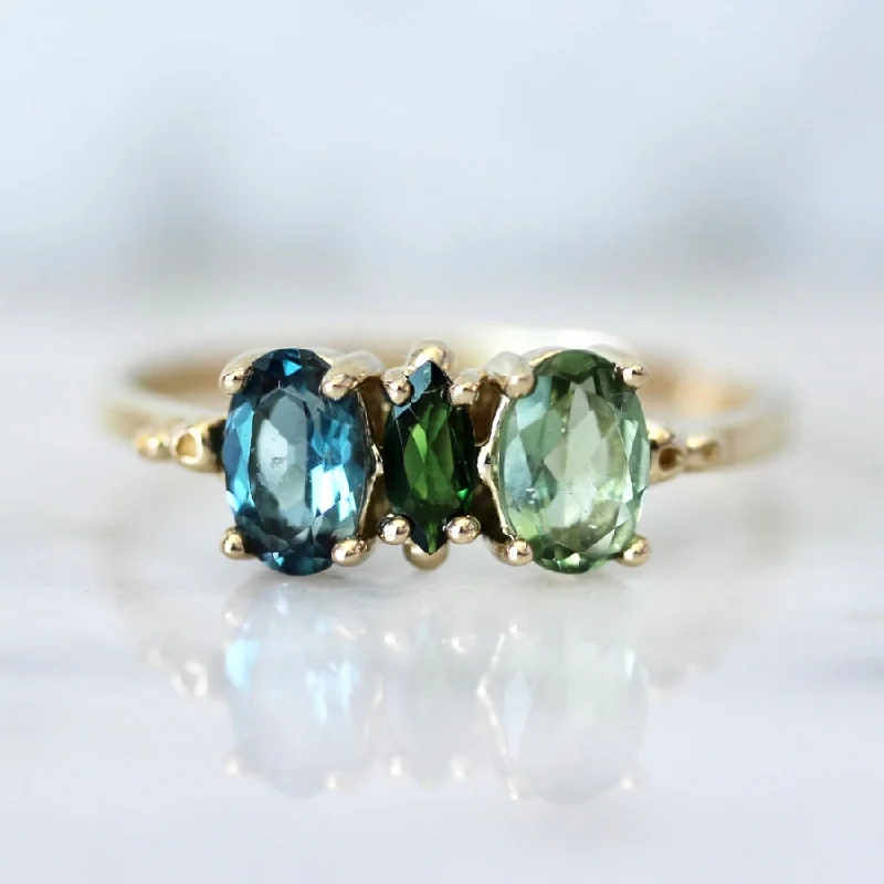 Ladies emerald rings-Portia Tourmaline Ring