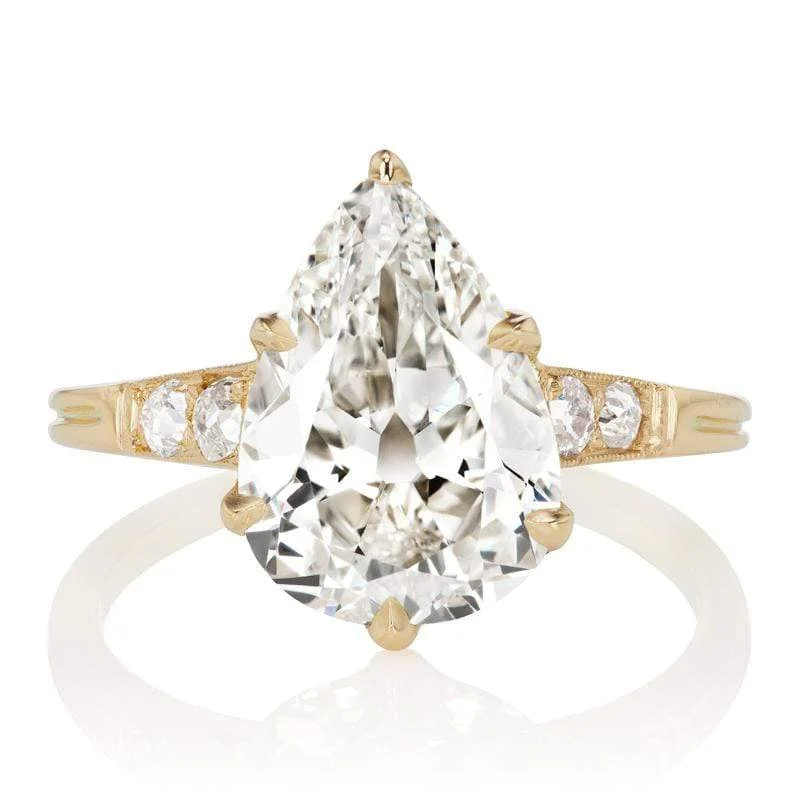 Ladies gold promise rings-Mariah 3.53