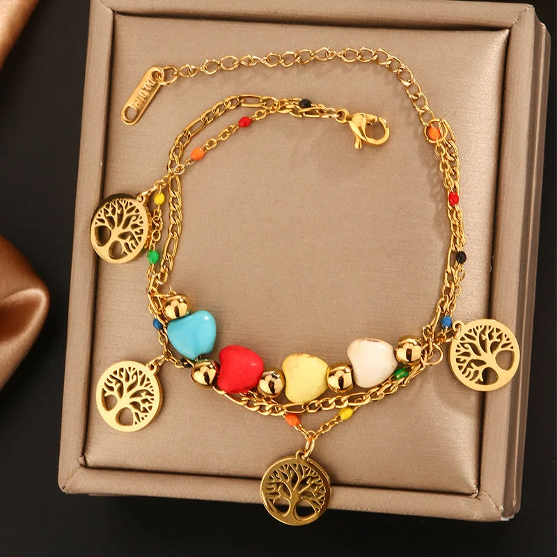 Gold Lucky Tree Bracelet