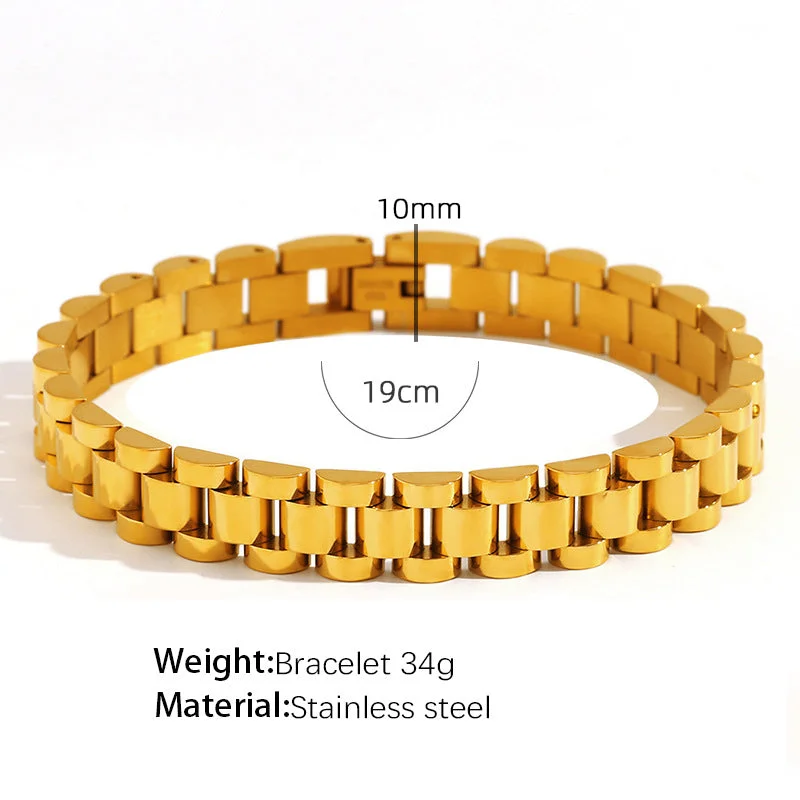 Sl12 Men's 19cm Gold Bracelet