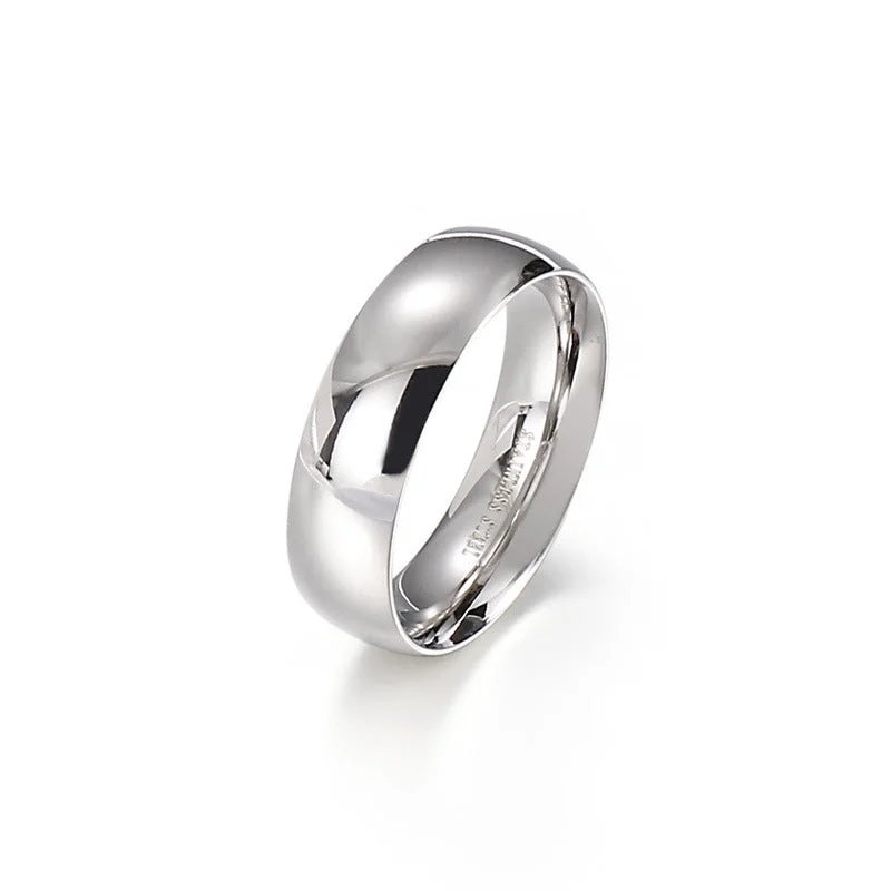 Steel 6M Man's Ring KR43432-K