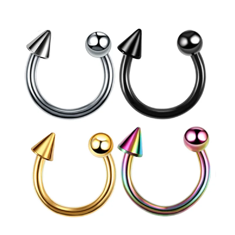 J Conical Nose Ring #4 Pack