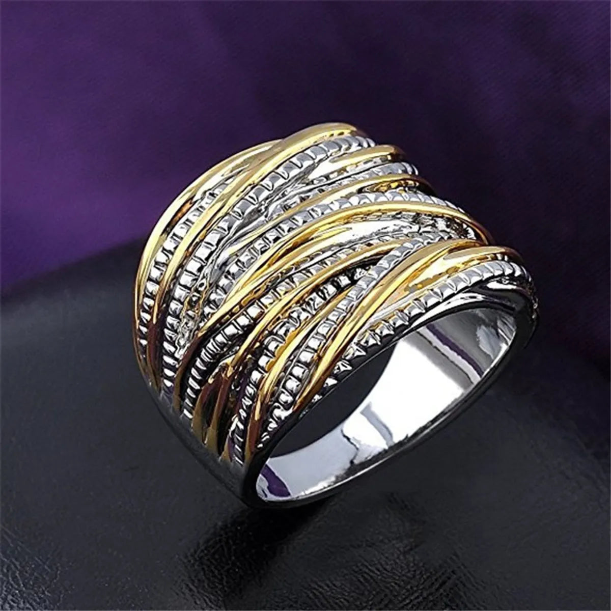 Ladies personalized rings-Exaggerated Geometric Alloy Plating Unisex Rings