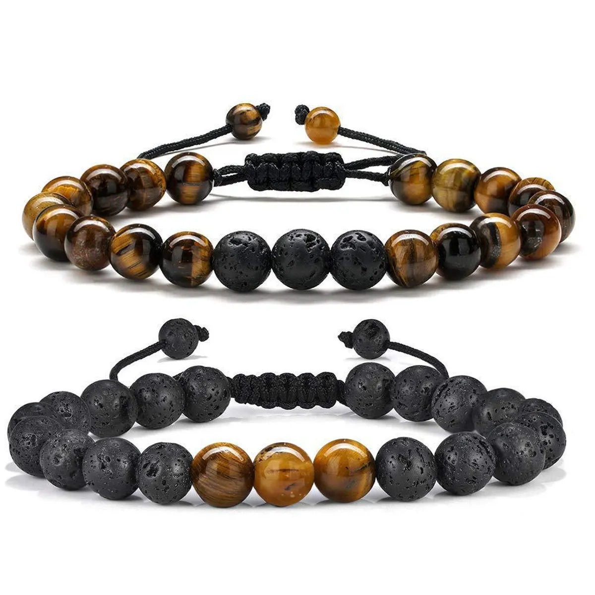 Ladies chunky bracelets-Retro Geometric Natural Stone Wholesale Bracelets