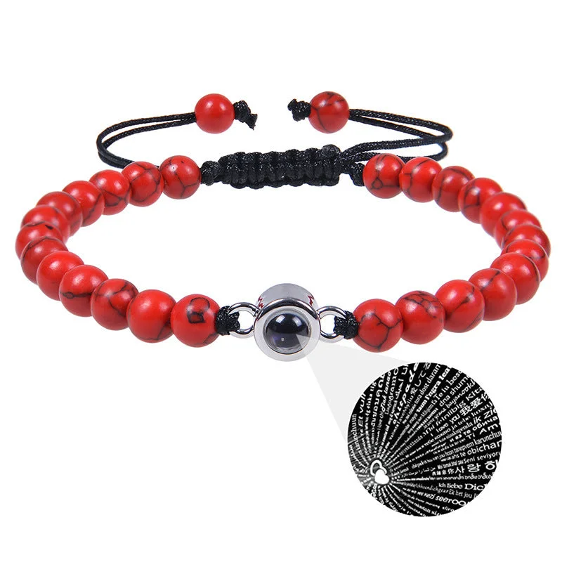 Red turquoise-Projection Bracelet